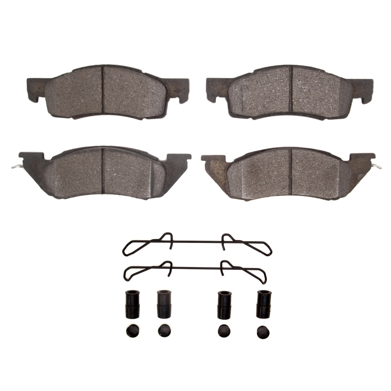 Picture of R1 87-90 Dodge Dakota 4WD Front Semi Met Pads & Hardware Kit