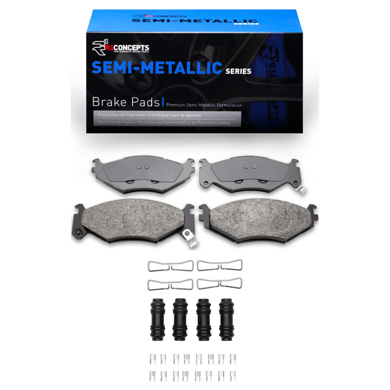 Picture of R1 91-95 Chrysler LeBaron Front Semi Met Pads & Hardware Kit