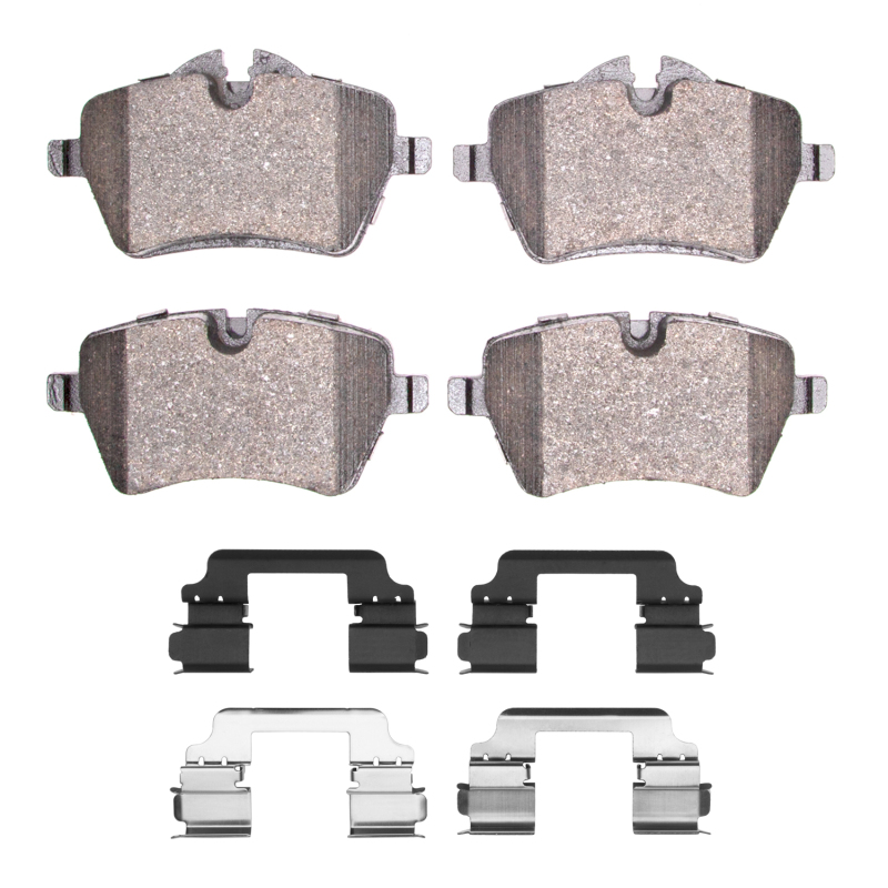 Picture of R1 11-16 Mini Cooper Paceman Front Semi Met Pads & Hardware Kit