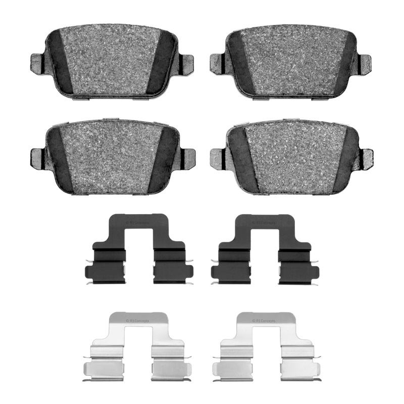 Picture of R1 07-10 Volvo S80 Rear Semi Met Pads & Hardware Kit