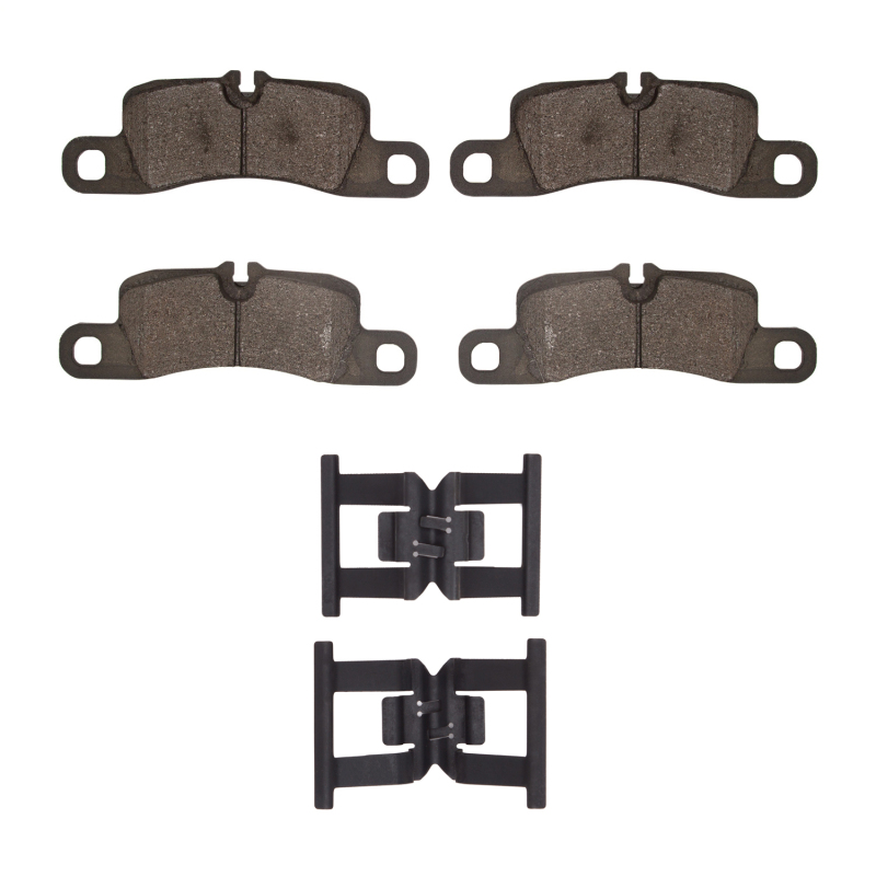 Picture of R1 11-18 Porsche Cayenne Rear Semi Met Pads & Hardware Kit