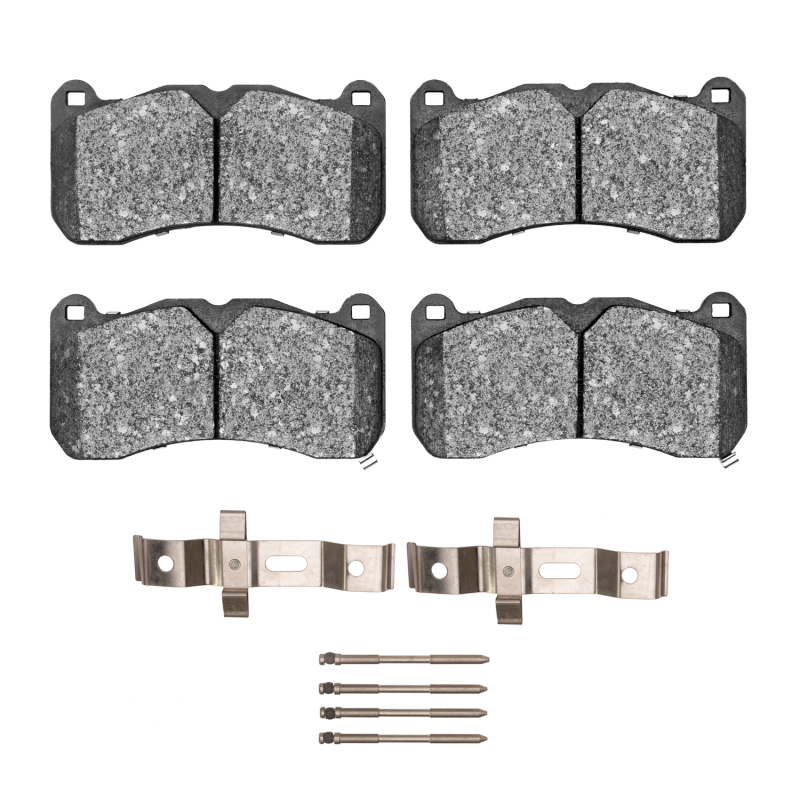 Picture of R1 13-14 Ford Mustang Front Semi Met Pads & Hardware Kit