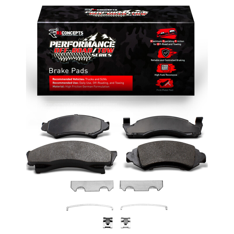 Picture of R1 72-80 American Motors PaceR Front Performance Off-Road/Tow Brake Pads & Hardware Kit
