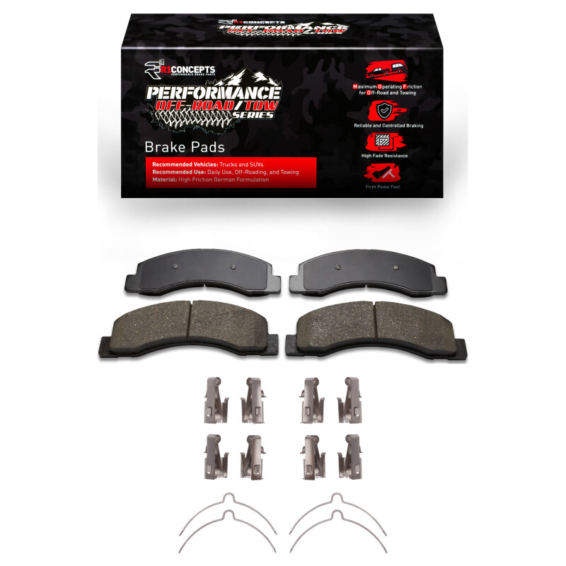 Picture of R1 99-05 Ford F-250 2WD (Super Duty) Front Performance Off-Road/Tow Brake Pads & Hardware Kit