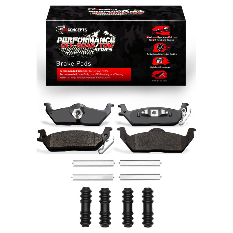 Picture of R1 04-11 Ford F-150 RWD Rear Performance Off-Road/Tow Brake Pads & Hardware Kit