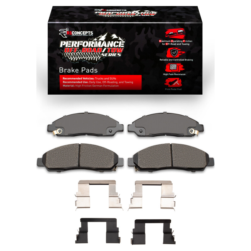 Picture of R1 04-08 Chevrolet Colorado Front Performance Off-Road/Tow Brake Pads & Hardware Kit
