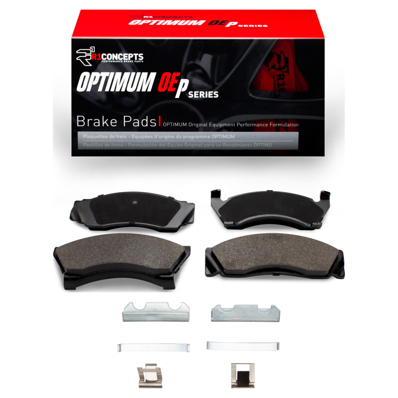 Picture of R1 75-80 Ford Granada Rear Optimum OE Pads & Hardware Kit