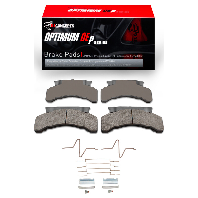 Picture of R1 83-12 Beaver Motorcoach Monterey Front/Rear Optimum OE Pads & Hardware Kit