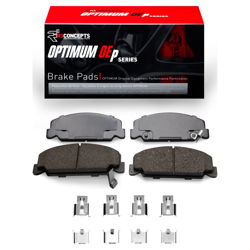 Picture of R1 84-85 Honda Accord Coupe Front Optimum OE Pads & Hardware Kit