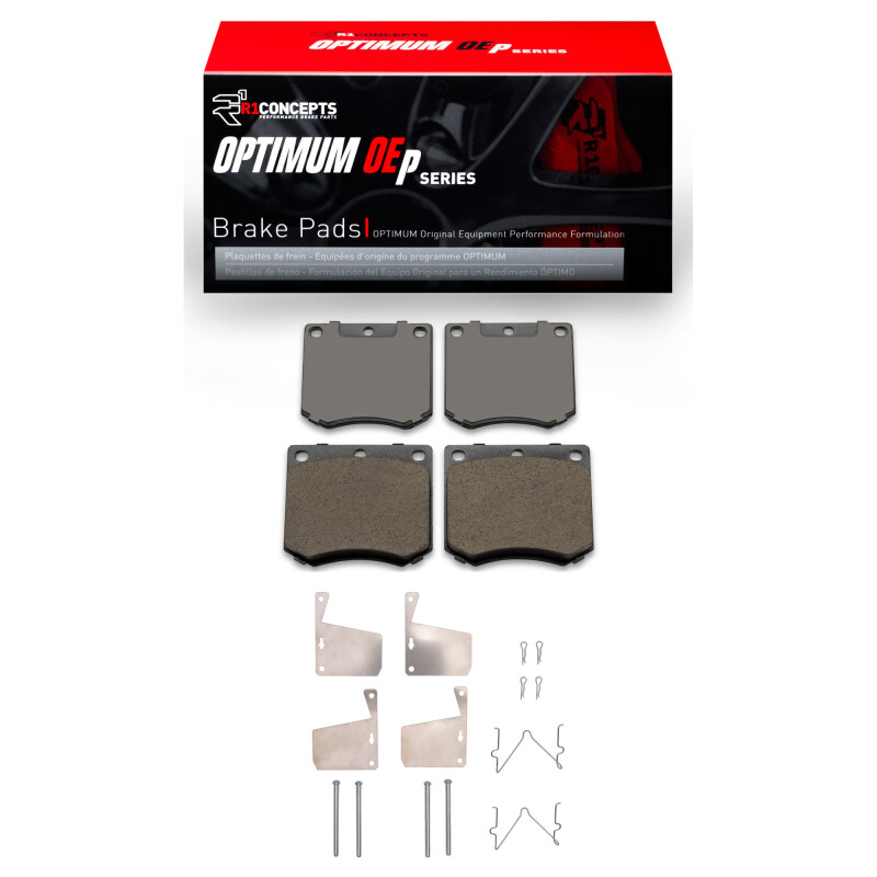 Picture of R1 70-83 DeLorean DMC 12 Front Optimum OE Pads & Hardware Kit