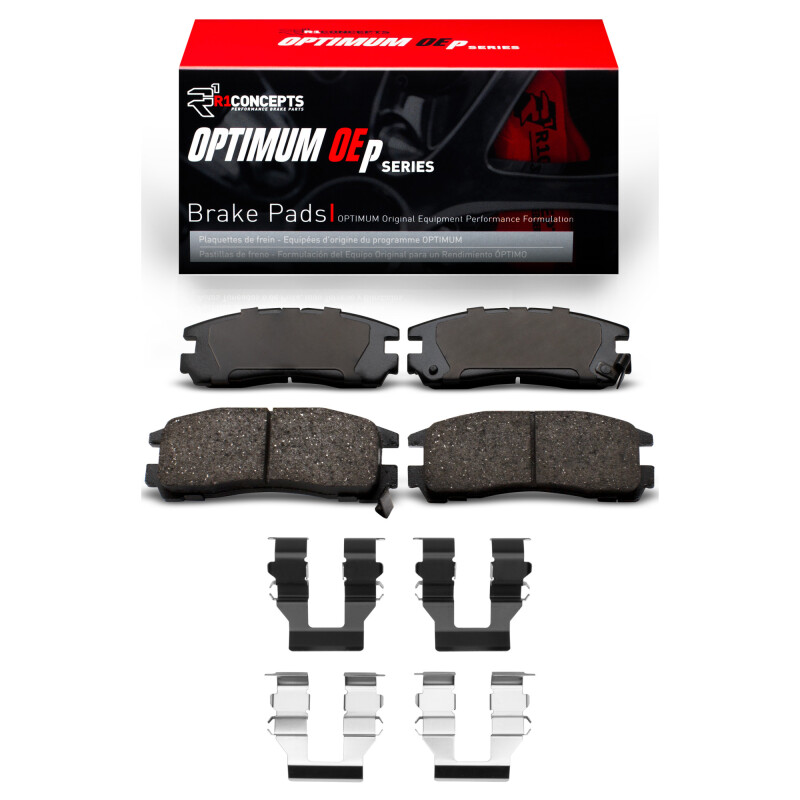 Picture of R1 92-12 Chrysler Sebring Rear Optimum OE Pads & Hardware Kit