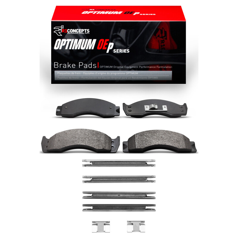 Picture of R1 88-07 Ford E-Super Duty Front/Rear Optimum OE Pads & Hardware Kit