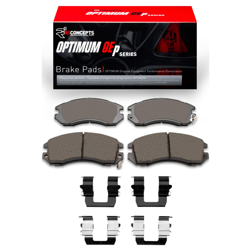 Picture of R1 93-96 Subaru Impreza Front Optimum OE Pads & Hardware Kit