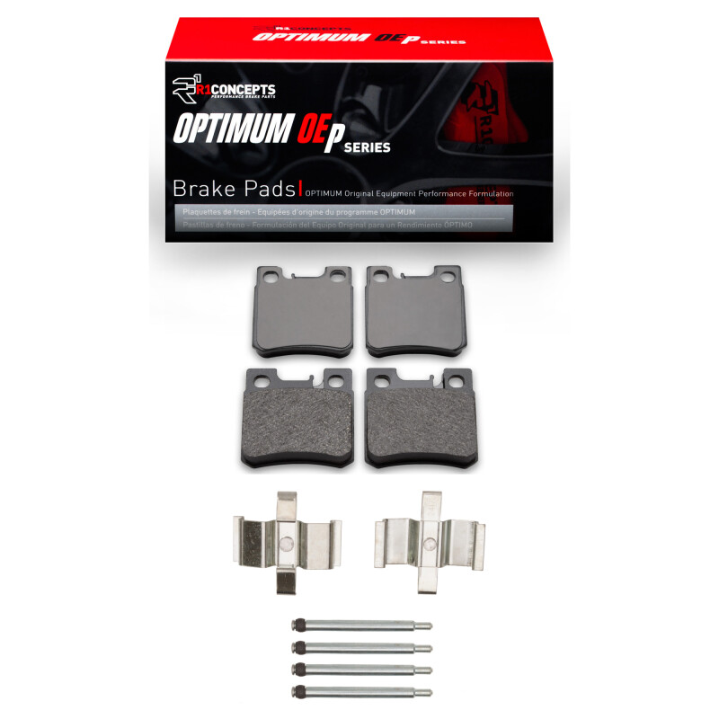Picture of R1 92-95 Mercedes-Benz C36 AMG Rear Optimum OE Pads & Hardware Kit
