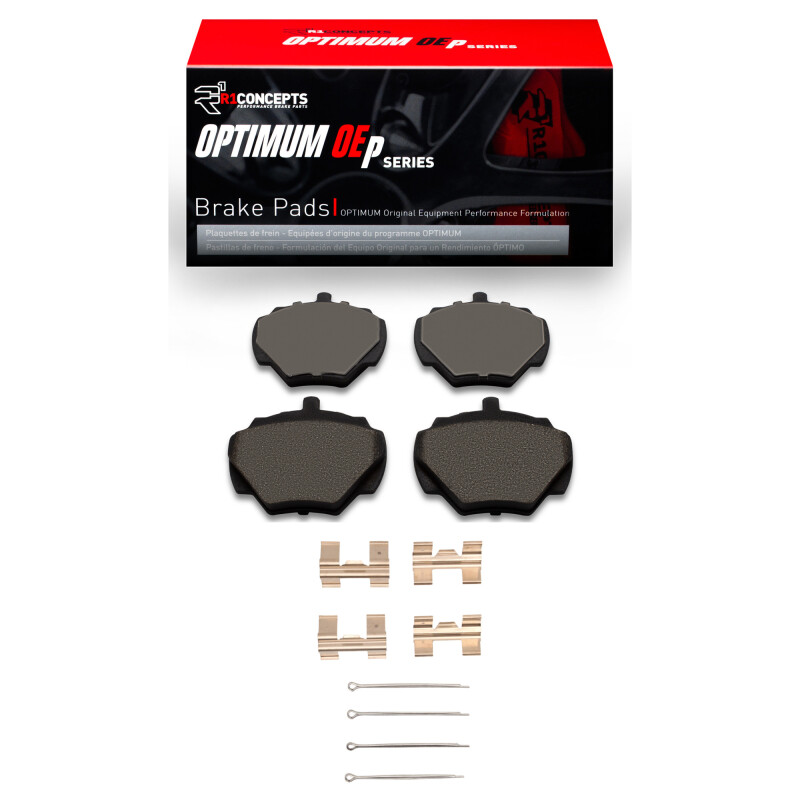 Picture of R1 74-16 Land Rover Discovery Rear Optimum OE Pads & Hardware Kit