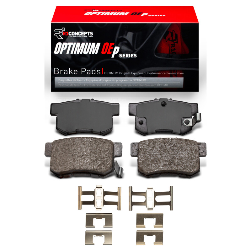 Picture of R1 00-13 Honda S2000 Rear Optimum OE Pads & Hardware Kit
