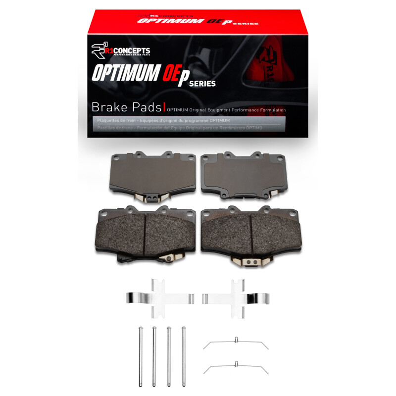 Picture of R1 91-98 Toyota 4Runner Front Optimum OE Pads & Hardware Kit