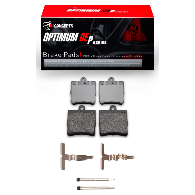 Picture of R1 96-15 Chrysler Crossfire Rear Optimum OE Pads & Hardware Kit