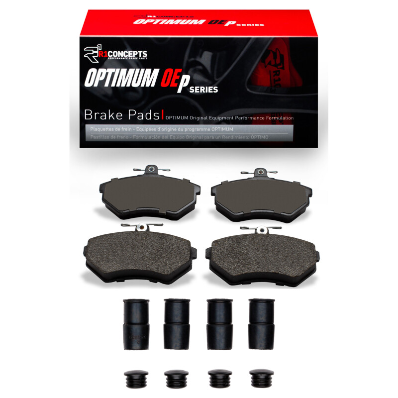 Picture of R1 88-92 Audi 90 Front Optimum OE Pads & Hardware Kit