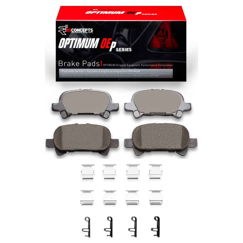 Picture of R1 00-04 Toyota SOLARA Rear Optimum OE Pads & Hardware Kit