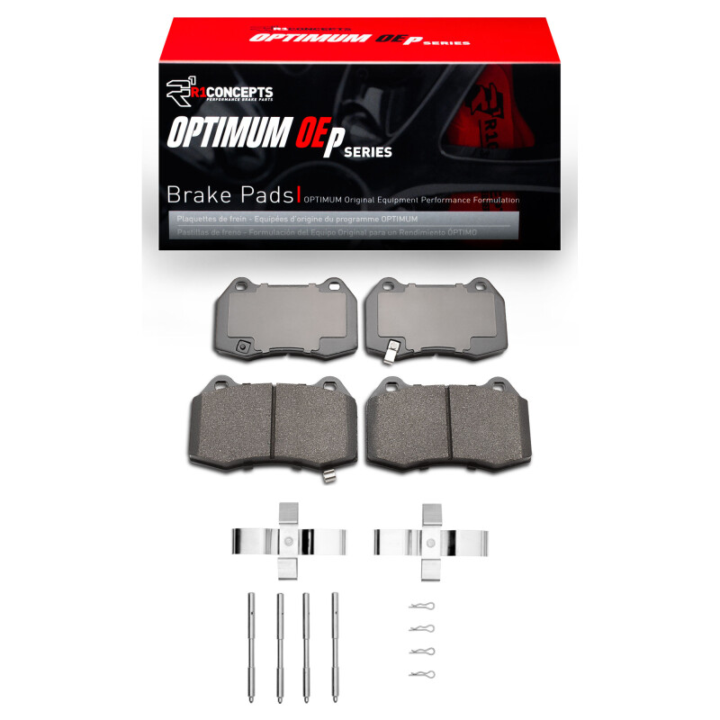 Picture of R1 04-06 Nissan Sentra Front Optimum OE Pads & Hardware Kit