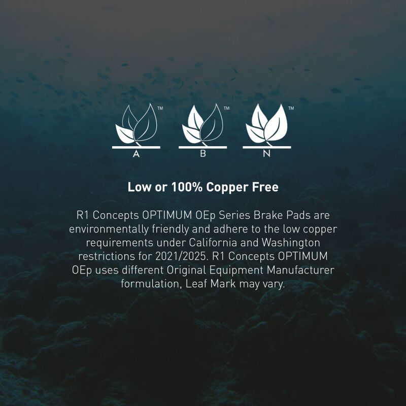 Picture of R1 02-06 Dodge Sprinter 2500 Rear Optimum OE Pads & Hardware Kit