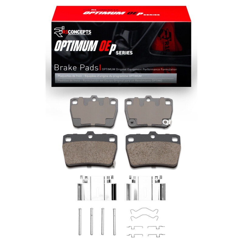 Picture of R1 04-05 Toyota RAV4 Rear Optimum OE Pads & Hardware Kit