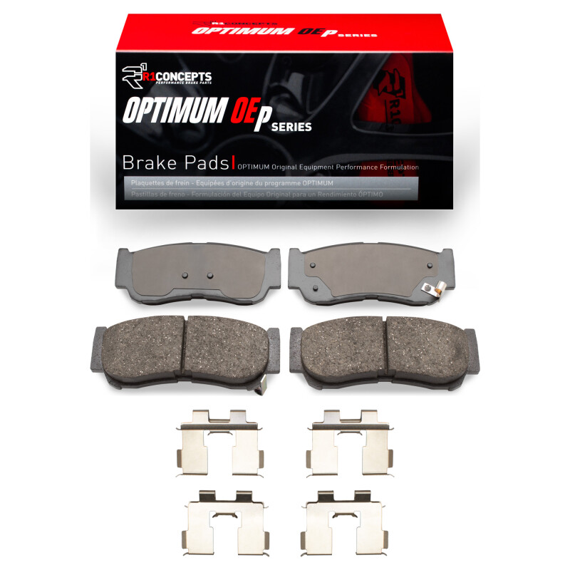 Picture of R1 07-09 Hyundai Santa Fe Rear Optimum OE Pads & Hardware Kit