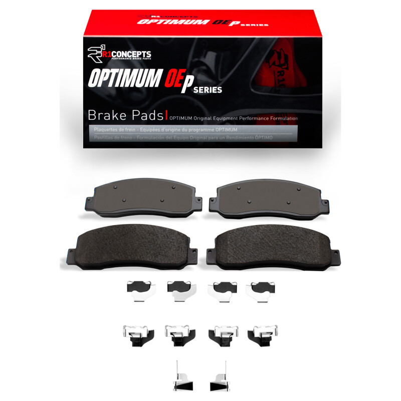 Picture of R1 10-12 Ford F-350 Super Duty 4WD Front Optimum OE Pads & Hardware Kit