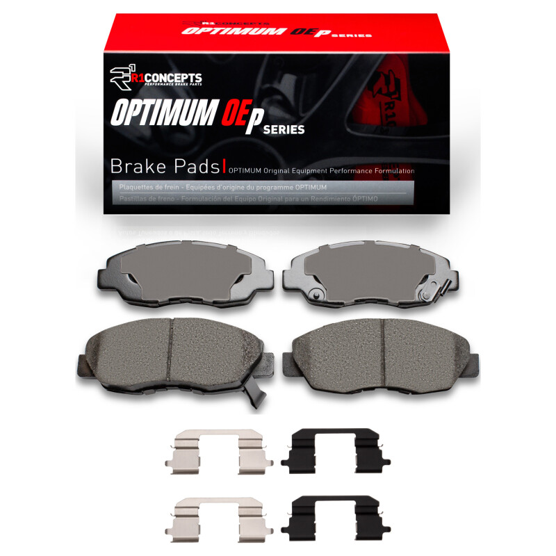 Picture of R1 98-02 Honda Accord Coupe Front Optimum OE Pads & Hardware Kit
