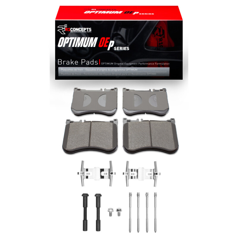 Picture of R1 13-23 Mercedes-Benz Maybach S560 Front Optimum OE Pads & Hardware Kit