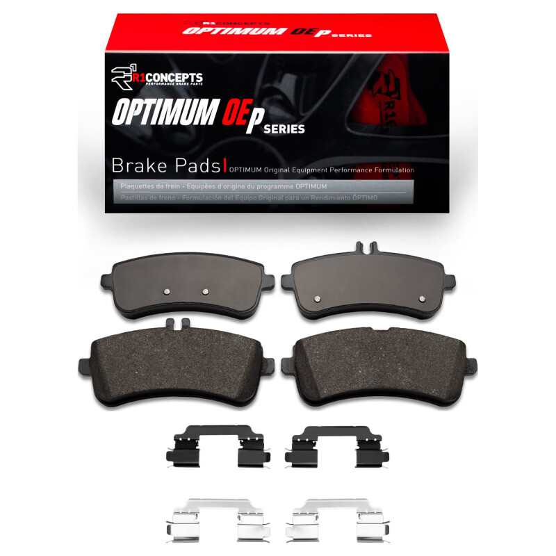 Picture of R1 15-17 Mercedes-Benz S600 Rear Optimum OE Pads & Hardware Kit