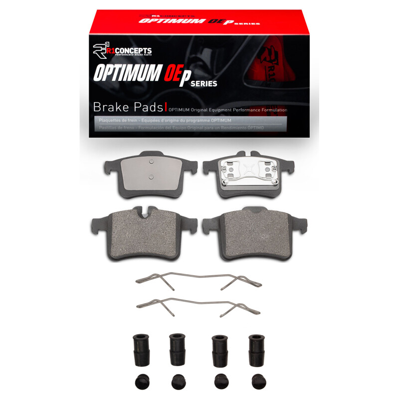 Picture of R1 13-15 Jaguar XKR Rear Optimum OE Pads & Hardware Kit