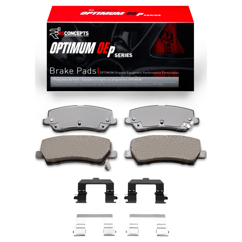Picture of R1 15-21 Ford Mustang Rear Optimum OE Pads & Hardware Kit