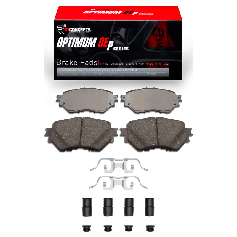 Picture of R1 15-23 Mercedes-Benz C300 Sedan Rear Optimum OE Pads & Hardware Kit
