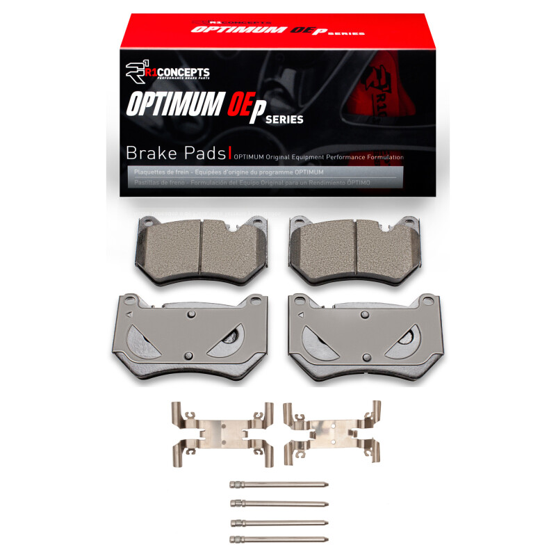Picture of R1 18-25 Audi Q5 (USA/Canada Excl Hybrid) Front Optimum OE Pads & Hardware Kit