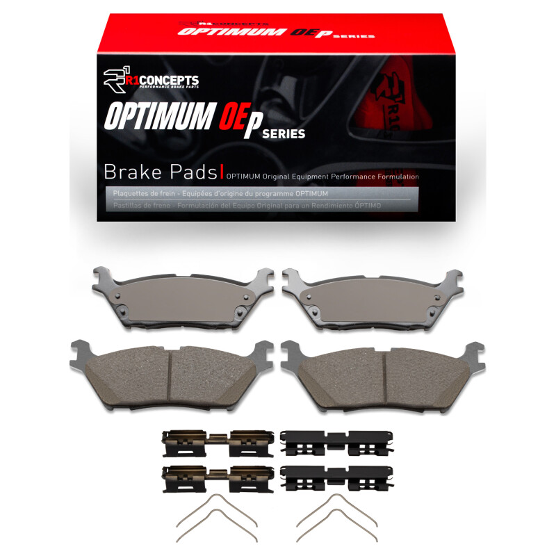 Picture of R1 22-25 Ford F-150 Lightning Rear Optimum OE Pads & Hardware Kit