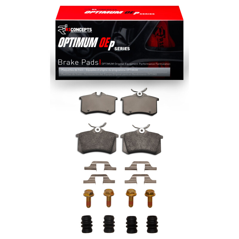 Picture of R1 99-06 Audi A6 Quattro Rear Optimum OE Pads & Hardware Kit
