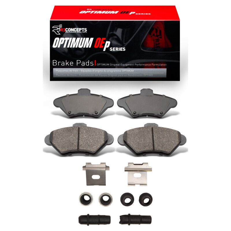Picture of R1 94-98 Ford Mustang Front Optimum OE Pads & Hardware Kit