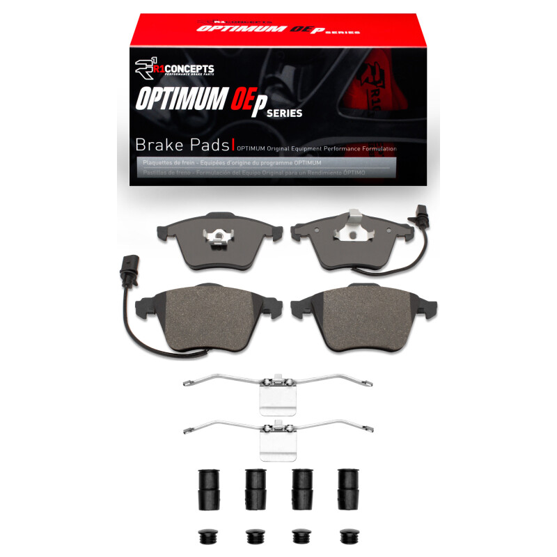 Picture of R1 04-11 Audi S4 Front Optimum OE Pads & Hardware Kit