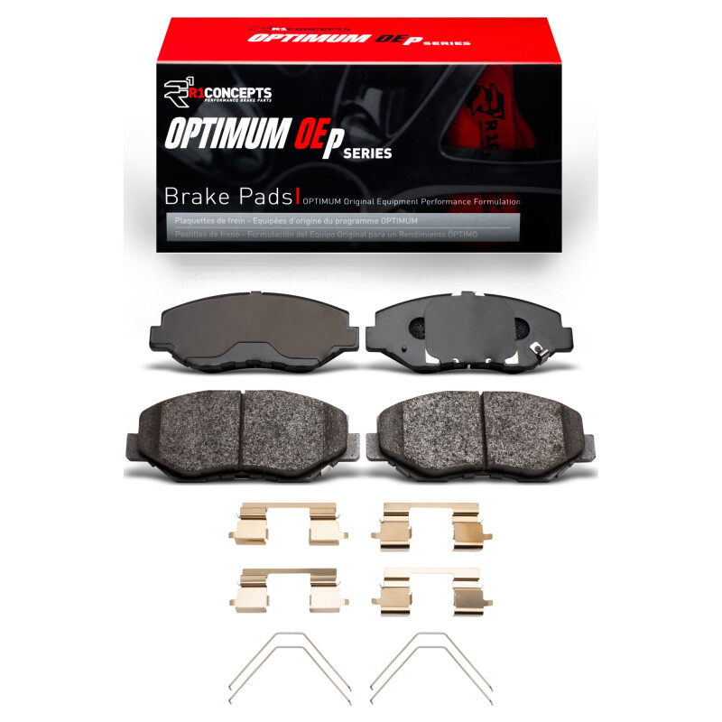 Picture of R1 13-14 Honda Fit (USA/Canada) Front Optimum OE Pads & Hardware Kit