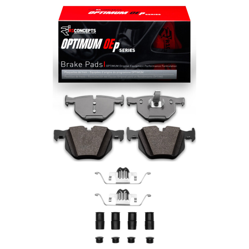 Picture of R1 07-14 BMW X6 Rear Optimum OE Pads & Hardware Kit