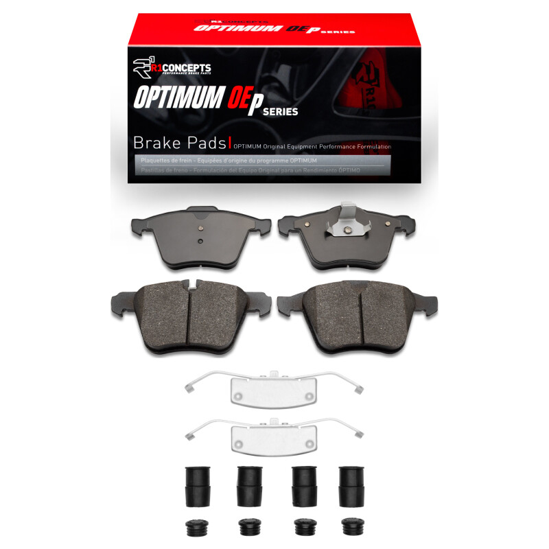 Picture of R1 10-19 Jaguar XF Front Optimum OE Pads & Hardware Kit