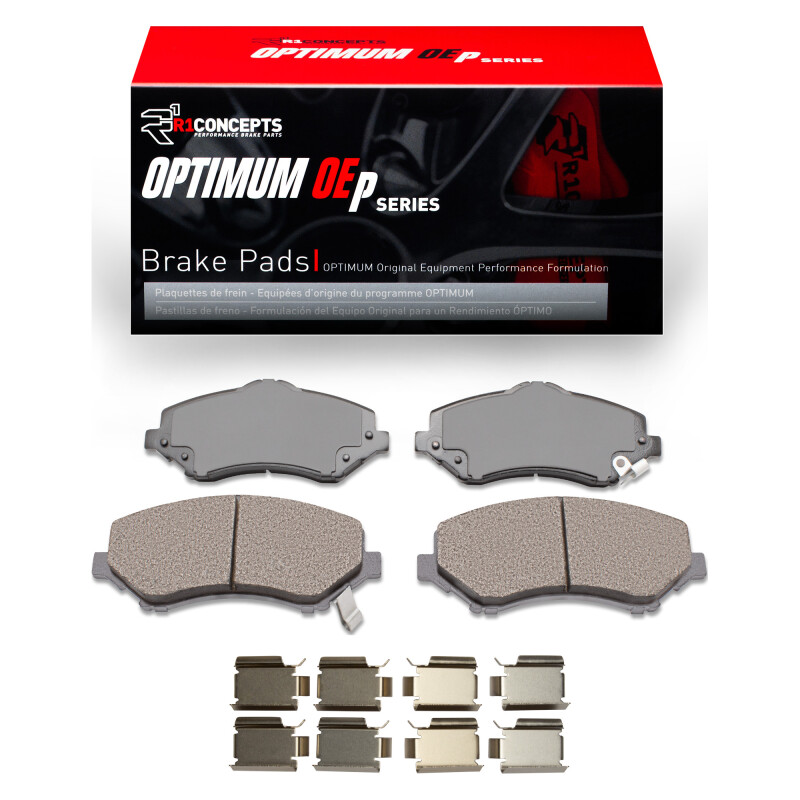 Picture of R1 08-12 Chrysler Town & Country Front Optimum OE Pads & Hardware Kit