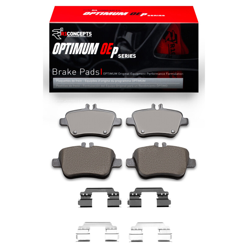 Picture of R1 14-15 Mercedes-Benz CLA250 Rear Optimum OE Pads & Hardware Kit