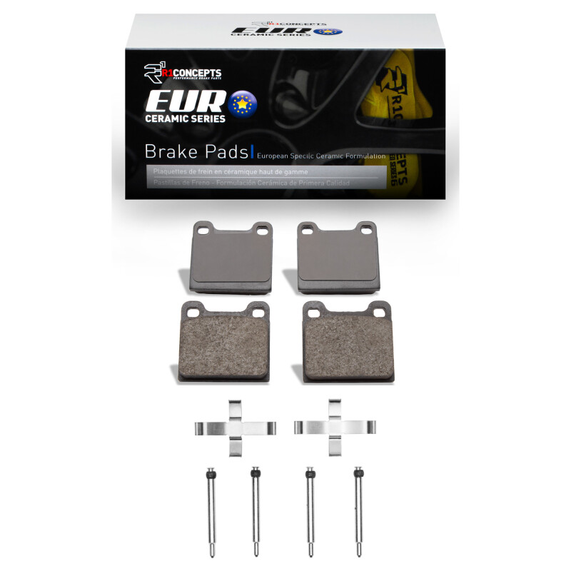 Picture of R1 75-04 Volvo 245 Rear Euro Ceramic Pads & Hardware Kit