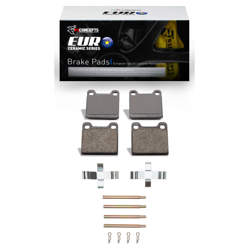 Picture of R1 67-91 Mercedes-Benz 300SDL Rear Euro Ceramic Pads & Hardware Kit