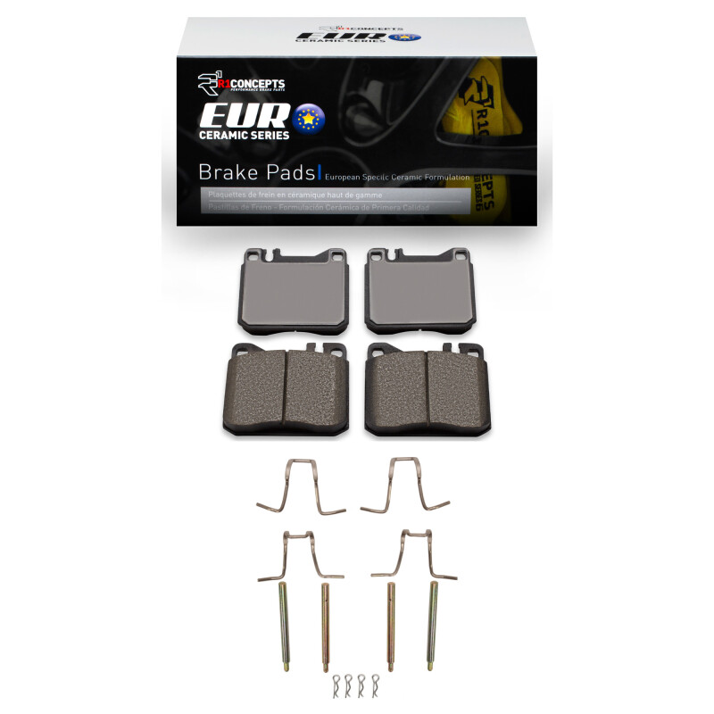 Picture of R1 80-85 Mercedes-Benz 300CD Front Euro Ceramic Pads & Hardware Kit