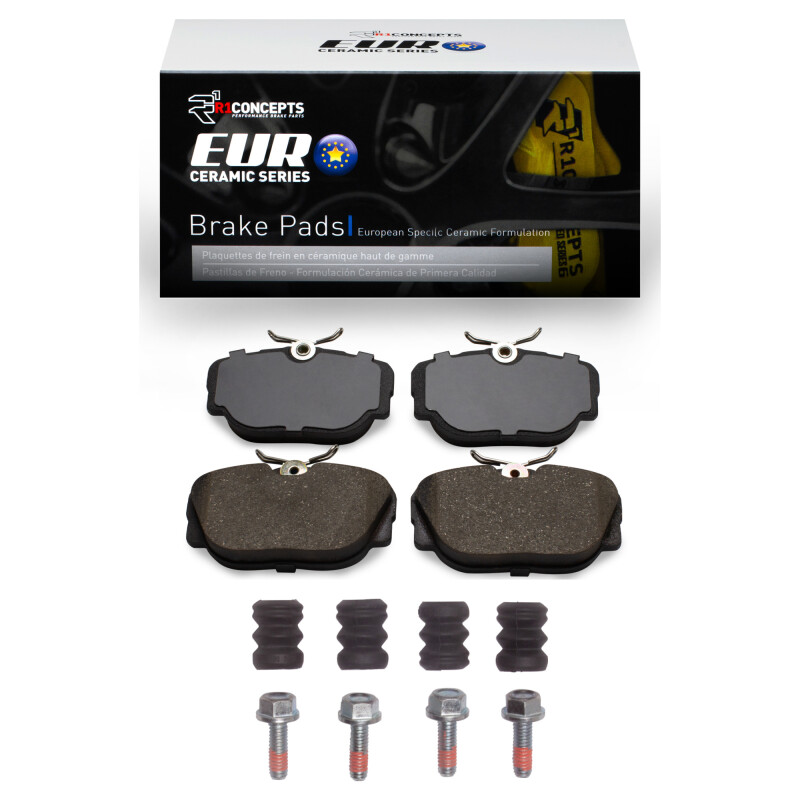 Picture of R1 83-91 BMW 325ES Front Euro Ceramic Pads & Hardware Kit