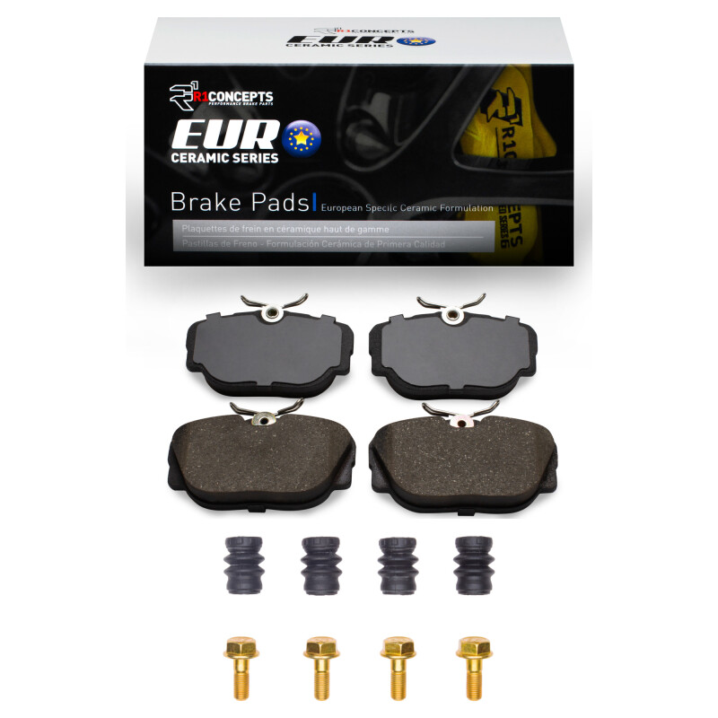 Picture of R1 94-04 Land Rover Range Rover Rear Euro Ceramic Pads & Hardware Kit